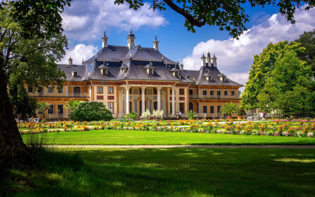 Обои картинки фото schloss pillnitz, города, дрезден , германия, schloss, pillnitz