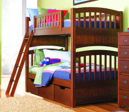 Картинка интерьер детская комната кровать