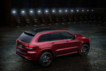 Картинка автомобили jeep srt cherokee grand 2016г красный wk2 night