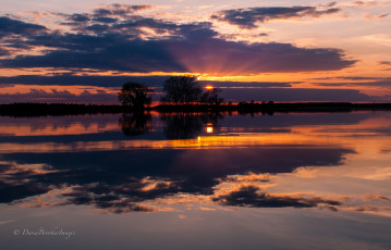 Картинка природа восходы закаты отражение озеро закат