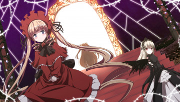 обоя аниме, rozen maiden, shinku, девушки, арт, noa, nagareboshi, kirakishou, suigintou, rozen, maiden