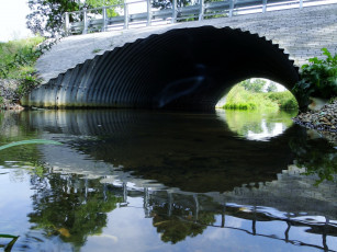 Картинка города -+мосты река отражение