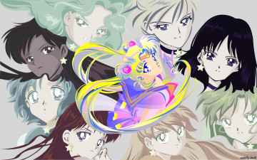 Картинка sailor+moon аниме взгляд фон девушки