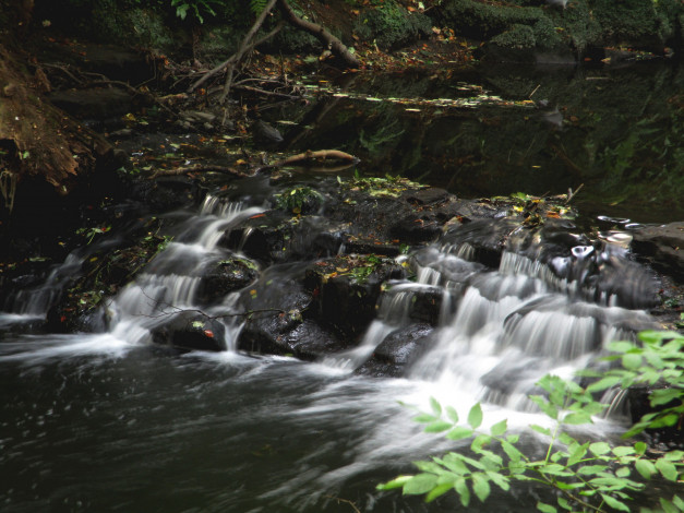 Обои картинки фото природа, водопады, камни, вода, поток