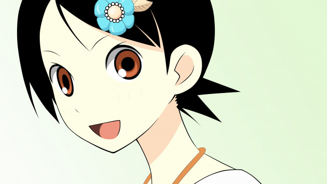 Обои картинки фото аниме, sayonara zetsubo sensei, взгляд, девушка, фон
