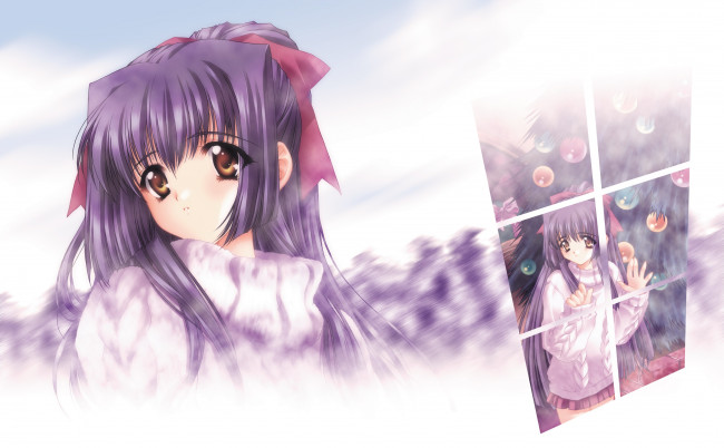 Обои картинки фото kao no nai tsuki, аниме, moonlight lady, девушка, взгляд, фон