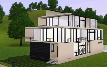 Картинка 3д графика architecture архитектура дом
