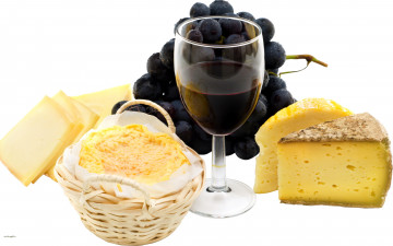 обоя еда, разное, сыр, виноград, вино