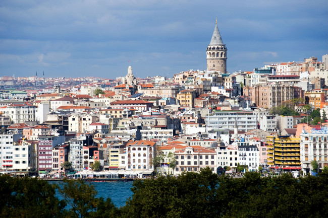 Обои картинки фото города, стамбул, турция, дома, панорама