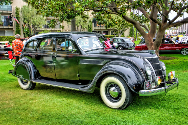 Обои картинки фото 1935 chrysler airflow, автомобили, выставки и уличные фото, автошоу, выставка