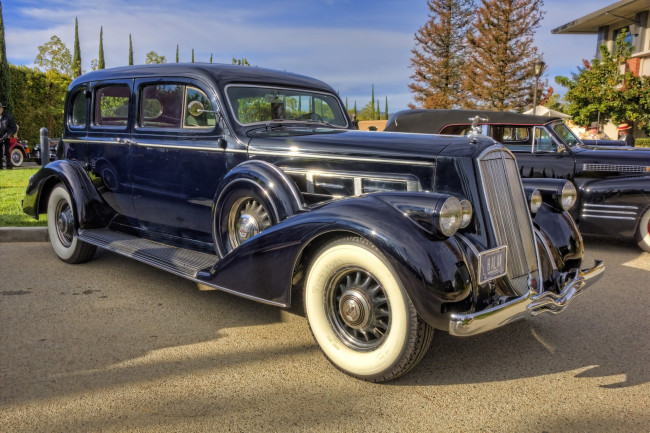 Обои картинки фото 1937 pierce-arrow 1602 seven passenger sedan, автомобили, выставки и уличные фото, автошоу, выставка