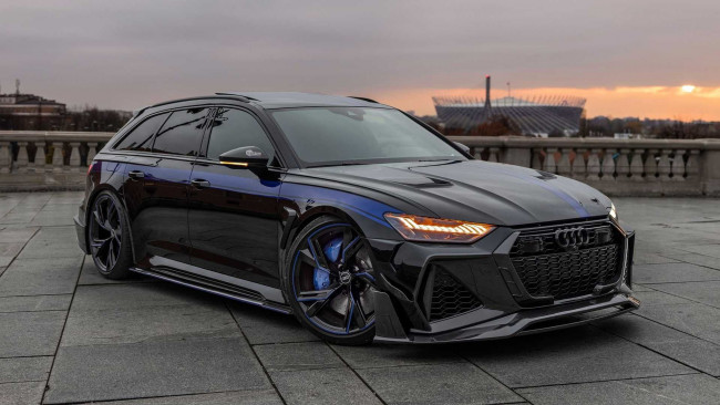 Обои картинки фото автомобили, audi, power, mansory, mtm, exterior, rs6, avant