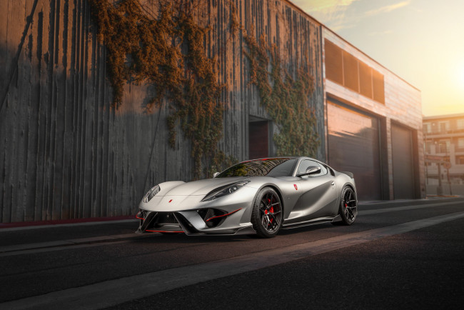 Обои картинки фото автомобили, ferrari, sunset, lane, svr, 812superfast