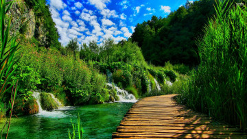Картинка plitvice+lakes+np croatia природа водопады plitvice lakes np