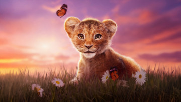 обоя mufasa,  the lion king ,  2024 , мультфильмы,  the lion king, муфаса, король, лев, мюзикл, семейный, disney, пoстeр, kiara