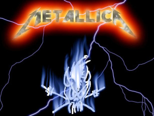 обоя metallica, музыка