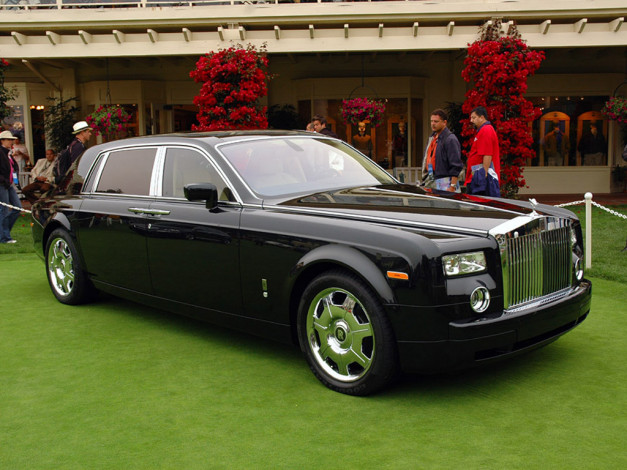 Обои картинки фото rolls, royce, phantom, автомобили, выставки, уличные, фото