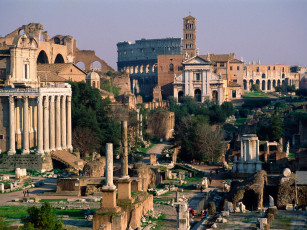 Картинка roman forum rome italy города