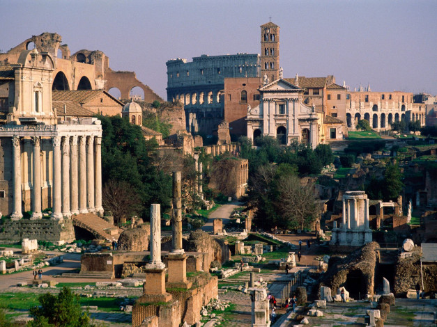 Обои картинки фото roman, forum, rome, italy, города