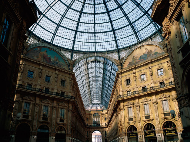 Обои картинки фото victor, emmanuel, gallery, milan, italy, города