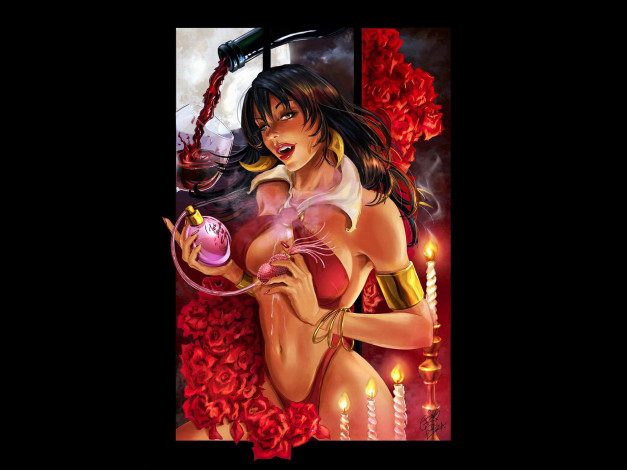 Обои картинки фото vampirella, perfum, фэнтези, вампиры