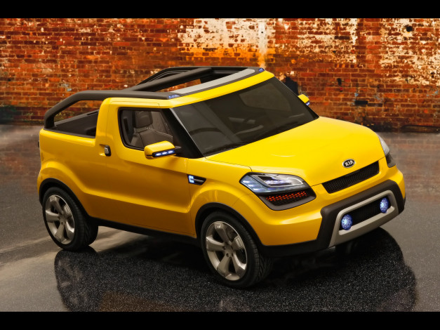 Обои картинки фото 2009, kia, soulster, concept, автомобили