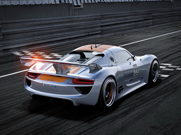 Обои картинки фото автомобили, porsche, 918, rsr