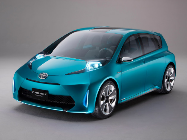 Обои картинки фото prius, concept, 2011, автомобили, toyota, c