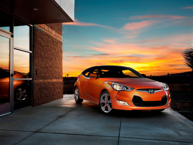 Обои картинки фото veloster, 2011, автомобили, hyundai