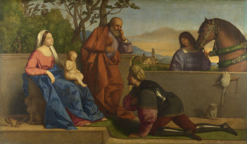 Картинка vincenzo catena warrior adoring the infant christ and virgin рисованные