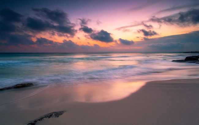 Обои картинки фото природа, побережье, небо, облака, пляж, песок, ocean, sea, вода