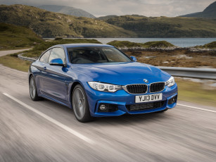 Картинка автомобили bmw uk-spec package синий 2013г sport f32 coupе m 435i