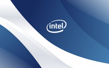 Картинка компьютеры intel фон логотип