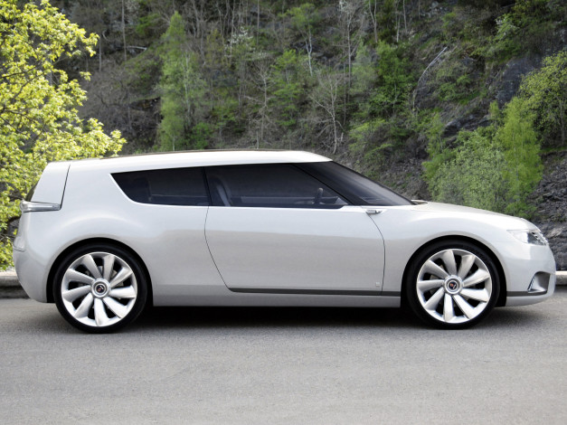 Обои картинки фото saab 9-x biohybrid concept 2008, автомобили, saab, biohybrid, 2008, concept, 9-x