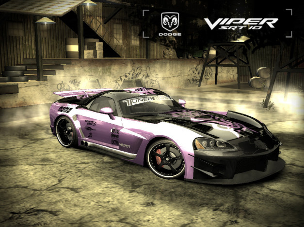 Обои картинки фото dodge, viper, видео, игры, need, for, speed, most, wanted