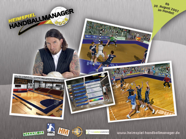 Обои картинки фото handball, manager, 2008, видео, игры