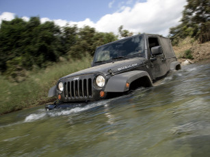 Картинка автомобили jeep река джип