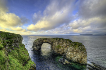 Картинка природа побережье скала арка океан