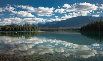 Картинка природа реки озера отражение облака озеро
