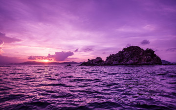 Картинка природа восходы закаты закат океан pelican island british virgin islands острова