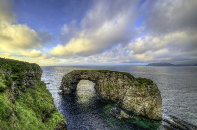 Обои картинки фото природа, побережье, скала, арка, океан