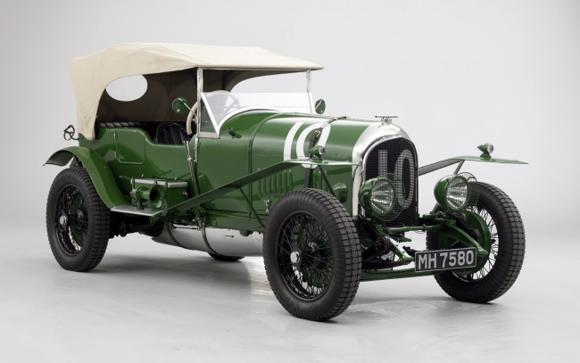 Обои картинки фото автомобили, классика, 1925г, car, team, vanden, plas, le, mans, tourer, speed, litre, bentley, 3