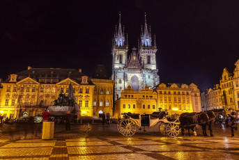 Картинка magical+city+of+prague +czech+republic города прага+ Чехия огни ночь