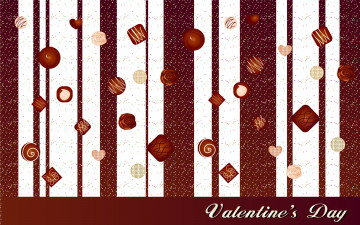 Картинка праздничные день+святого+валентина +сердечки +любовь конфеты полосы