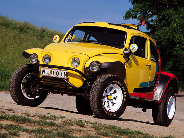 Обои картинки фото volkswagen, beetle, 4x4, автомобили, классика