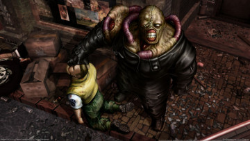 Картинка resident evil видео игры монстр