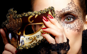 Картинка разное маски карнавальные костюмы маска маникюр макияж