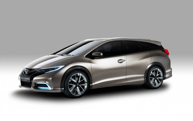 Обои картинки фото автомобили, honda, concept, civic, tourer