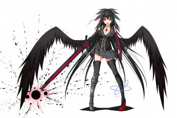 Картинка аниме touhou броня крылья девушка gmot reiuji utsuho оружие