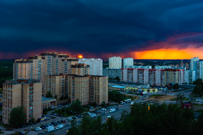 Обои картинки фото долгопрудный,  московская область,  россия, города, - здания,  дома, стихия